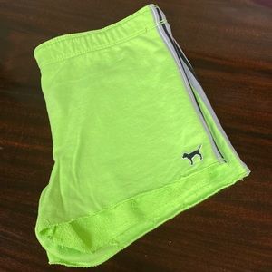 Fluorescent green shorts